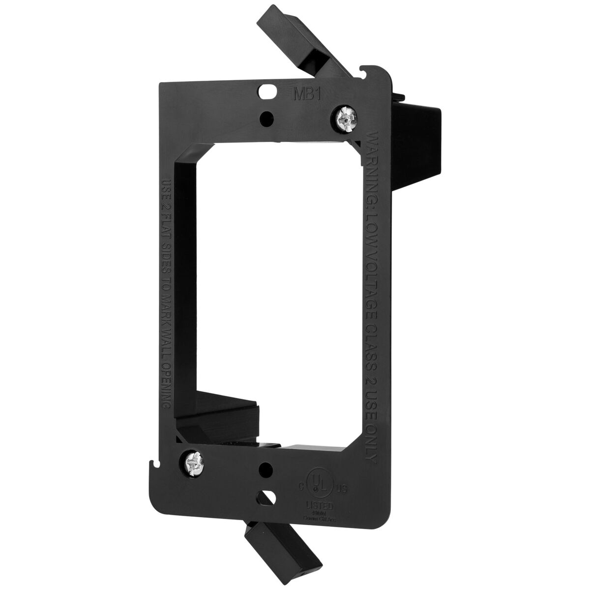 DataComm Electronics 60-0021-S Single-Gang Low-Voltage Mounting Bracket - Gray